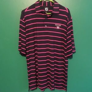 FootJoy DryJoy Golf Polo Mens Large EUC